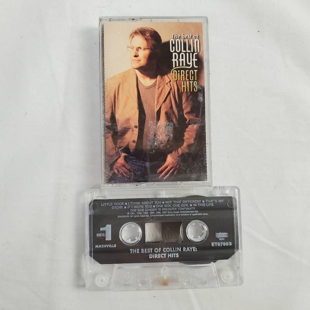 Collin Raye – The Best of Collin Raye: Direct Hits Cassette Album 1997 Epic Reco